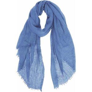 cotton blend scarf soft lightweight vintage fringed edges long shawl wrap